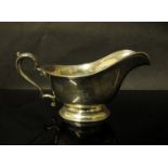 An International Sterling sauce boat monogrammed 209g