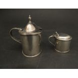 A George Smith II and Thomas Miller Hayter Georgian silver mustard of oval form,