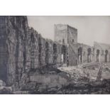 WILLIAM WASHINGTON (1885 - 1956): A framed and glazed etching - Les Arenes, Arles.