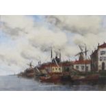 JAN VAN COUVER (Hermanus II Koekkoek 1836-1909): A framed and glazed watercolour,