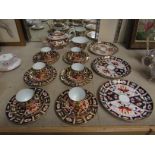 A Royal Crown Derby Old Imari pattern tea set comprising mid 19th Century tea pot (spout restored)