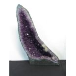 A large amethyst geode,