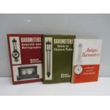 Three volumes by Edwin Banfield "Antique Barometers",