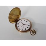 A 10ct gold plated pocket watch "For Honour gained in the Great War",