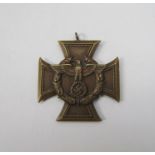 A WWII German medal in bronze "For Faithful Service in Border Patrol".