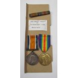 A pair of WWI medals named to J73320 W.