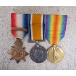 A WWI 1914 Mons Star medal trio to 6789 PTE. A.