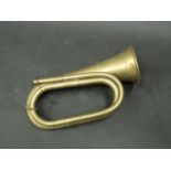 A brass bugle,