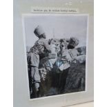 An album of WWI Mesopotamia themed military photographs including gun post and Marmaris gun boats