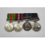 Various RAF defence and war medals together with General Service Medal (GSM) with Malaya clasp and