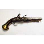 An 18th Century Continental flintlock pistol, possibly French.