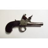 An 18th Century flintlock boxlock pistol by H. Nock of London.