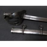 An Imperial German Army heavy cavalry officer's sword,