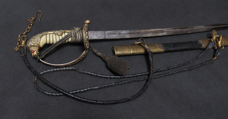 An early 20th Century Weimar era German Kriegsmarine officers sword by Alcoso,