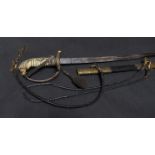 An early 20th Century Weimar era German Kriegsmarine officers sword by Alcoso,