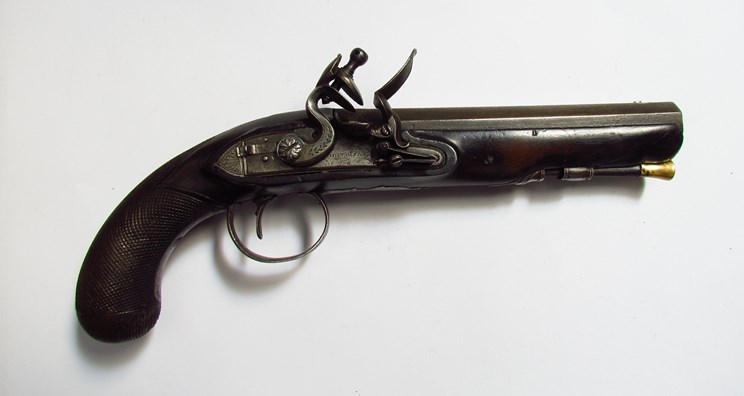 An 18th Century flintlock pistol by Robinson & Co.