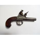 An 18th Century flintlock boxlock pistol by Wallis.