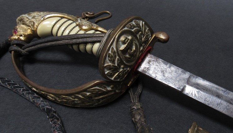 An early 20th Century Weimar era German Kriegsmarine officers sword by Alcoso, - Image 2 of 5