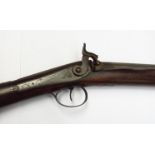 A 19th Century percussion shotgun by Smith of London with chased engraving of pheasant and scrolls