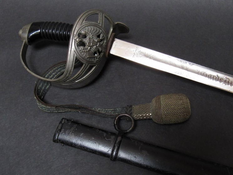 An Imperial German Army 2nd Guard Dragoon officers sword by W.