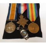 A WWI 1914 -15 medal trio to DA 324 (324DA) G.H. HUBBARD D.H. R.N.R.