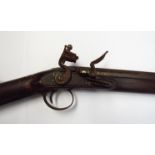 A 19th Century and later flintlock musket with pistol grip and ramrod ANTIQUE: No license