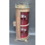 A Forcato Verona ship's dual red navigation light,