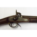 A Victorian military constabulary carbine with lock engraved with crown and V.R.