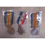 A WWI 1914 medal trio to S.5443 PTE. J.