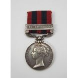 A Victorian General Service Medal (GSM) with Burma 1887-89 clasp and scrolled suspension.