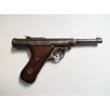 A Haenel .177 air pistol of Luger form.