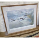 "D-DAY JUNE 6th 1944 A Triumph of Air Power": A limited edition print by Frank Wootton depicting