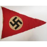 Two Nazi pennants