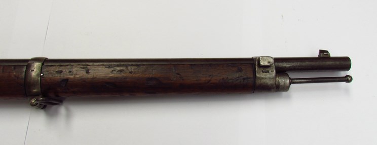 A German model 71/84 military rifle with various inspection stampings and regimental markings. - Image 7 of 7