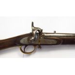 A Victorian Tower 1858 carbine with percussion action, VR crown mark,