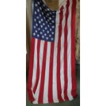 A post-war US stars and stripes flag,