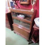 A Globe Wernicke three section bookcase