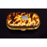 A 19th Century rounded rectangular tortoiseshell purse