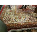 A red ground Keshan carpet 2.80m x 2.