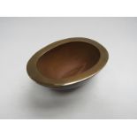 PHILIP HEARSEY (b.1946) (ARR) A polished bronze small sculptural bowl. 5cm high x 12cm x 8.5cm.