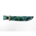 A Poole Pottery dagger form wall plaque designed by Robert Jefferson. 31.