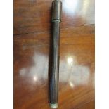 A 19th Century leather bound telescope inscribed J Coombes Devonport E D Gabon,