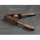 A 19th Century treen lemon squeezer