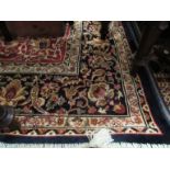 A modern blue ground Bokhara carpet 2.