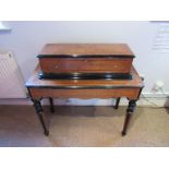 A Longue Marche two comb Sublime Harmony cylinder music box with seven interchangeable cylinders,