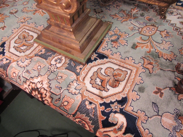 A modern green ground Heriz carpet 2.3 x 1.