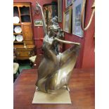 A bronze limited edition Flamenco dancer signed by the artist Neil Welch with certificate 4/50,