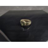 An ornate Roman bronze ring circa 3rd circa AD reputedly found in Southern France