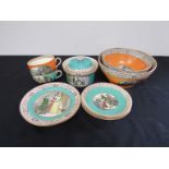 A selection of Adams "Cries of London" ceramics including bowls, dishes, lidded pot,