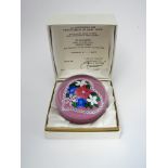 A Saint Louis Valentine bouquet paperweight 1983 347/450